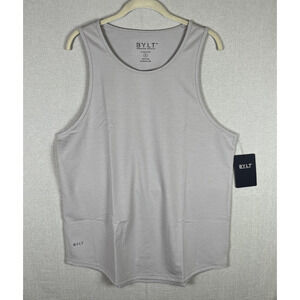 BYLT Mens Premium Basic Drop-Cut BYLT Signature XL Gray NEW
